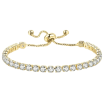 Charm Tennis Bracelet Lab Grown Shiny