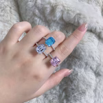 Emerald Cut Engagement Ring Lab Grown - Image 2