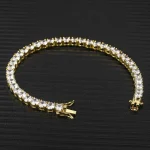 Tennis Chain Bracelet Lab Grown Rose Gold - Image 13