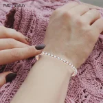 Charm Tennis Bracelet Lab Grown Shiny - Image 2