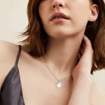 Solitaire Lab Grown Necklace Round - Image 4