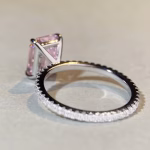 Emerald Cut Engagement Ring Lab Grown - Image 6