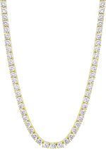 Tennis Chain / Lab Grown Necklace / Gold - Image 4