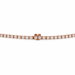 Tennis Chain / Lab Grown Necklace / Rose Gold - Image 6