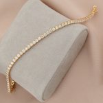 Tennis Chain Bracelet Lab Grown Rose Gold - Image 16